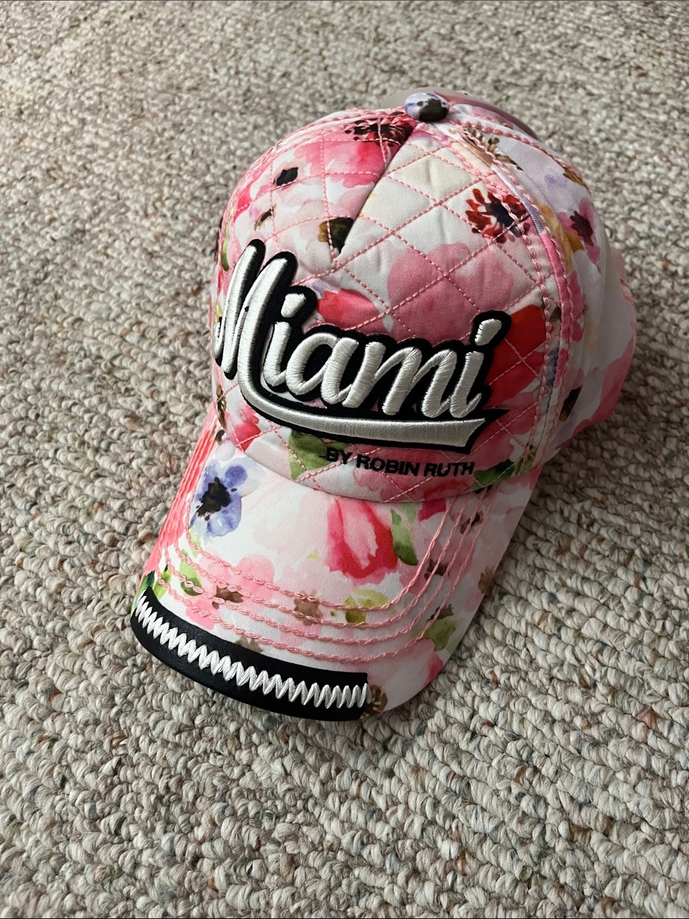 Robin Ruth Floral Quilted Miami Cap